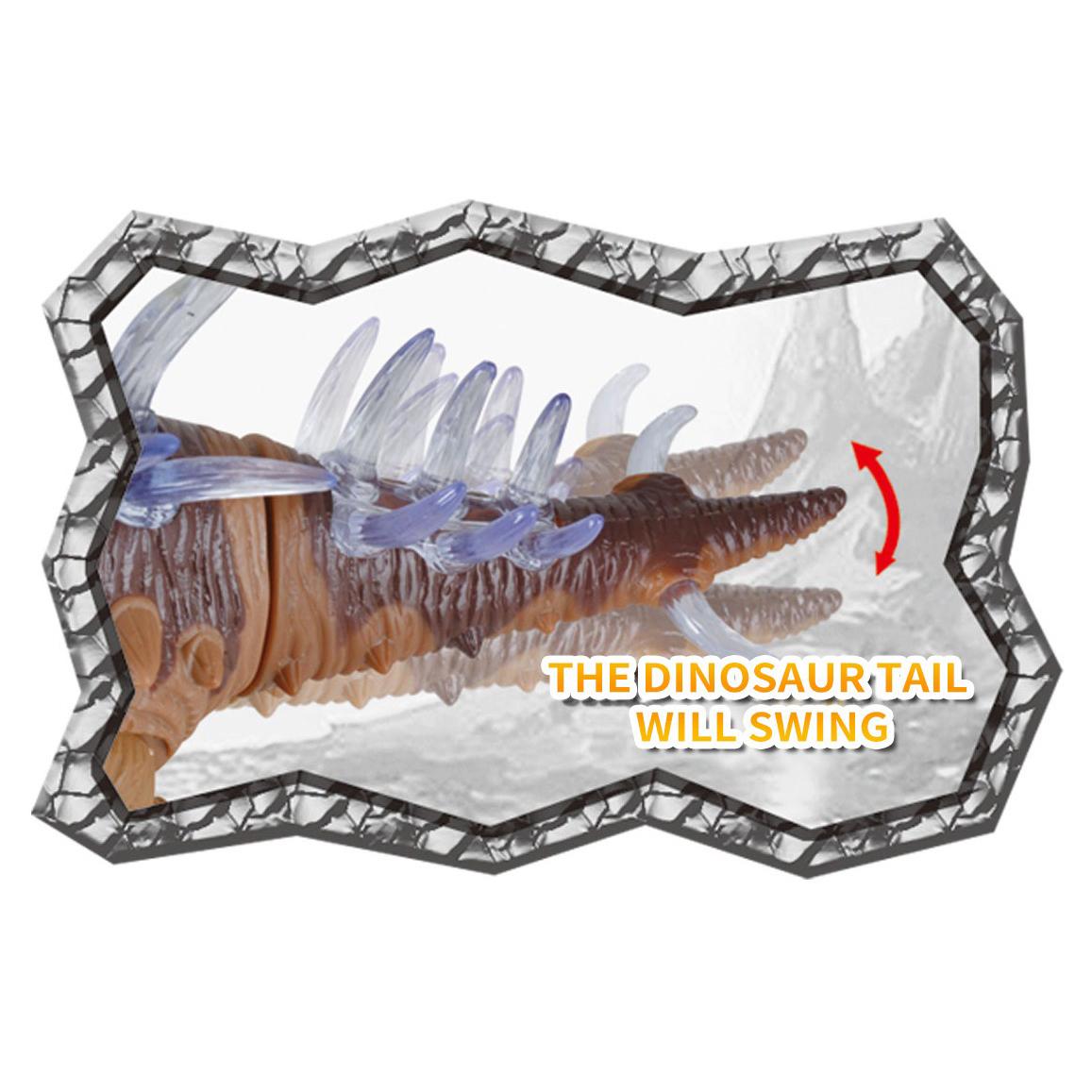 Kalart Stegosaurus Dinosaur With Lights And Sounds (Brown)