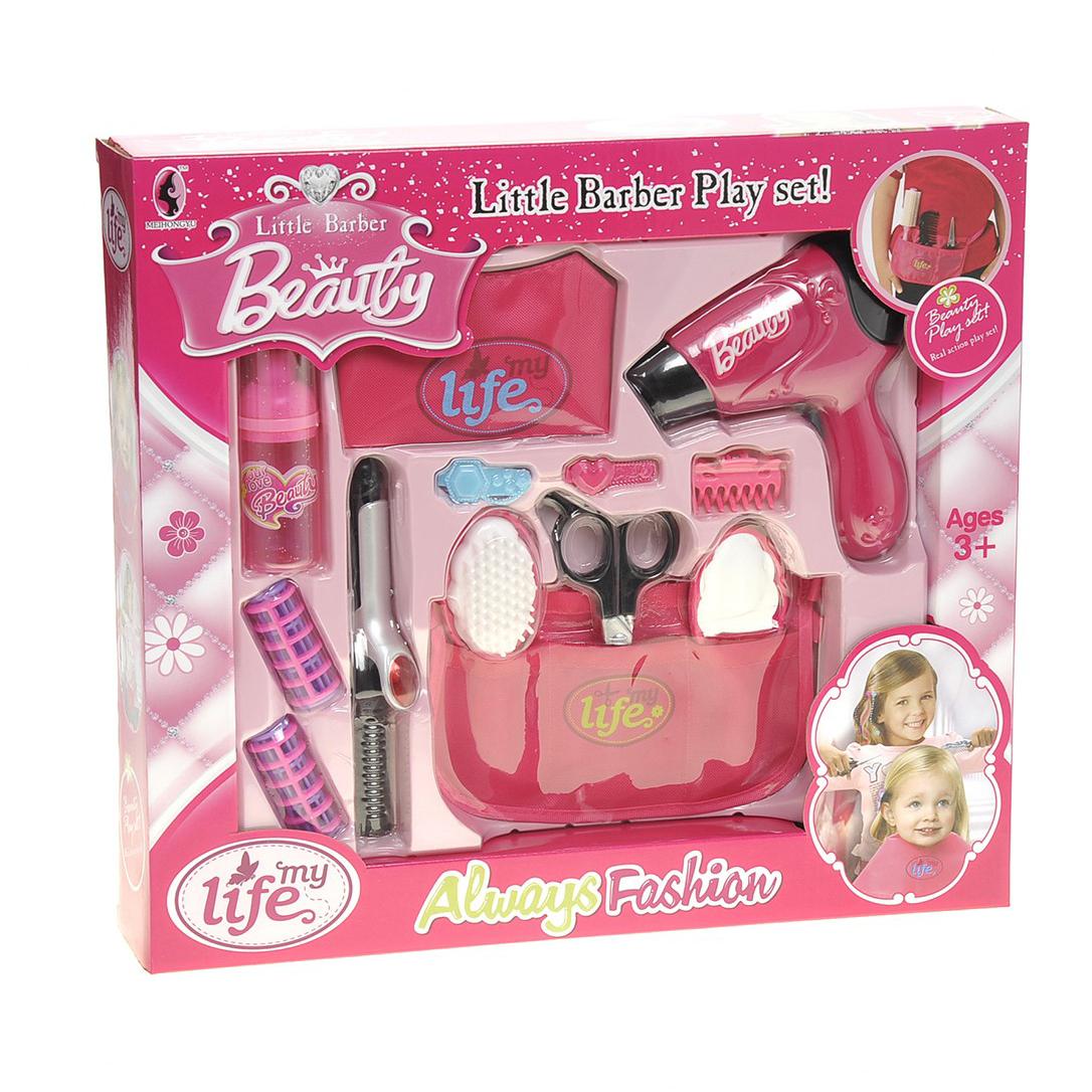 Kalart Beauty Salon Fashion Set With Hair Dryer, Curling Iron, Mirror, Scissors, Hair Brush, And More