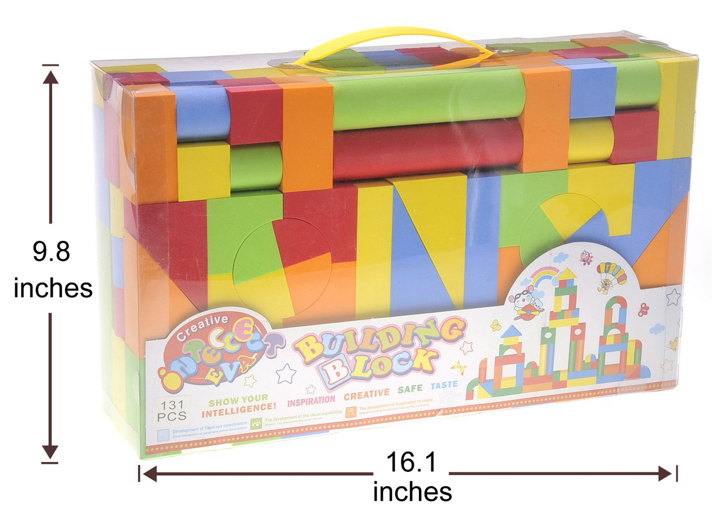 Educational EVA Foam Building Blocks - 131 Pcs