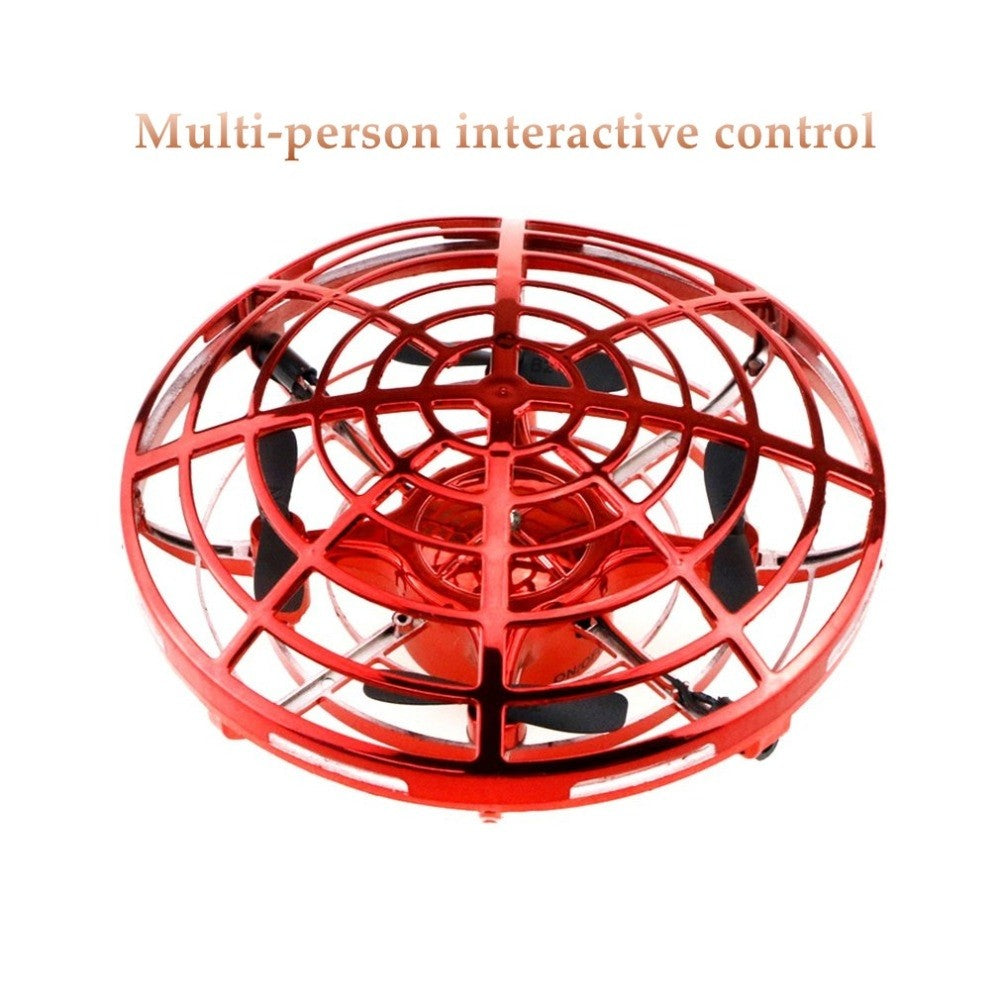 Mini UFO Hand Controlled Quadcopter (Red)