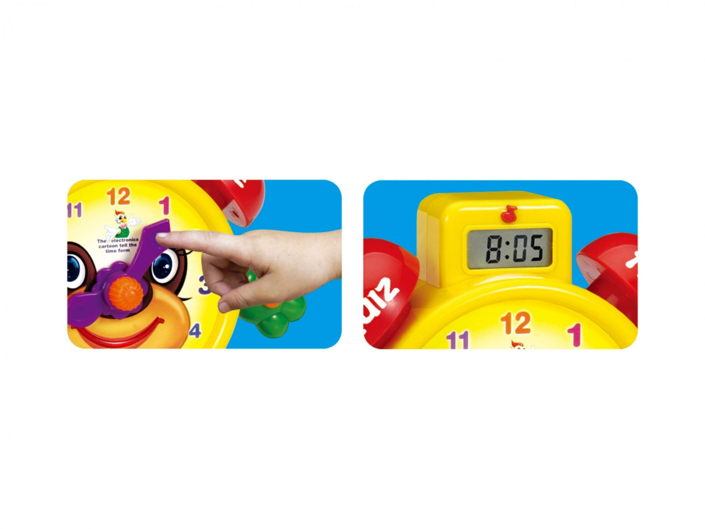 Electronic Learning Teach Time Clock Educational Toy For Kids