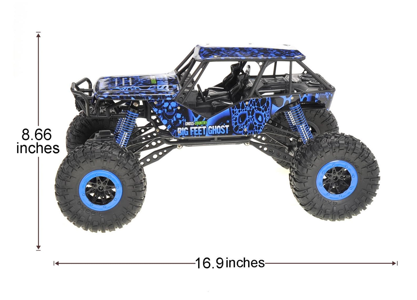 1:10 RC 2.4G 4WD Rally Rock Crawler Car (Blue)