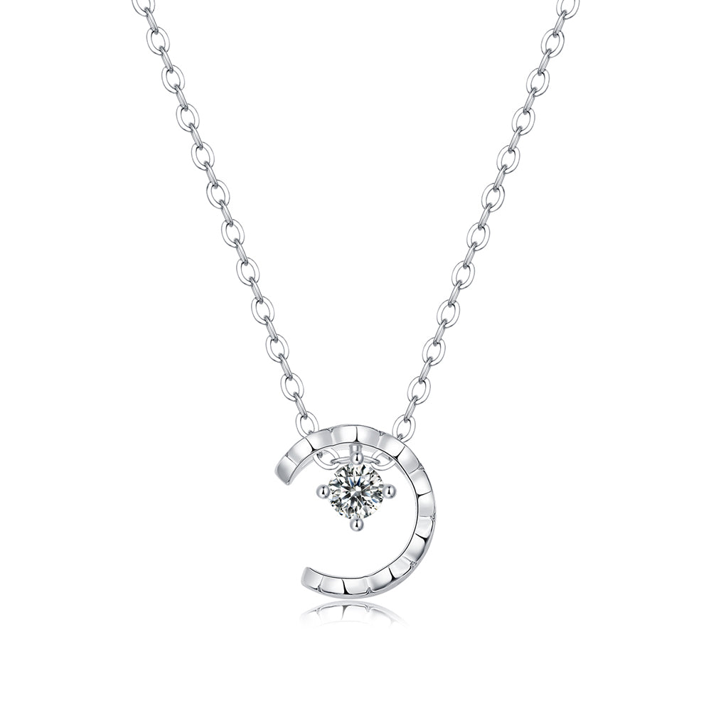 Moissanite pendant with 6.5mm and 925 sterling silver, radiant sparkle(GZJZ-N12466-3.5)