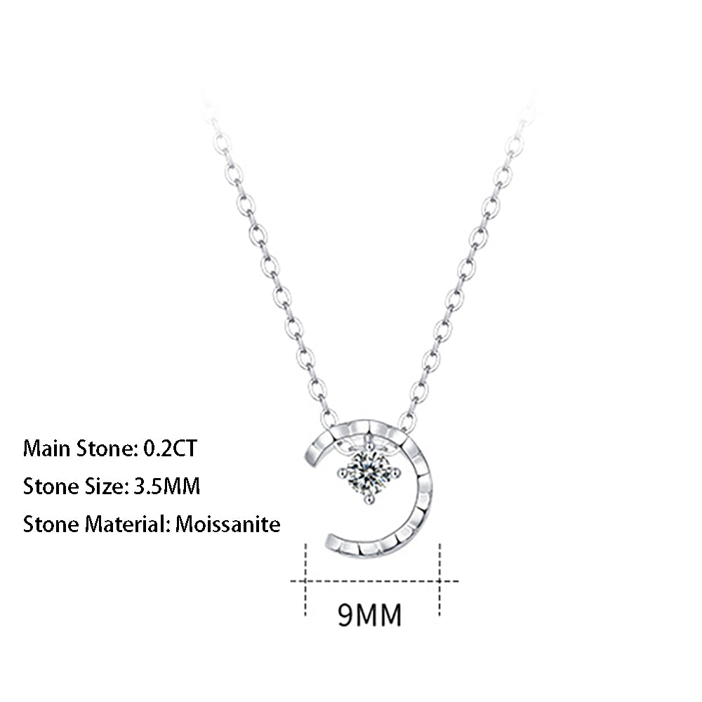 Moissanite pendant with 6.5mm and 925 sterling silver, radiant sparkle(GZJZ-N12466-3.5)