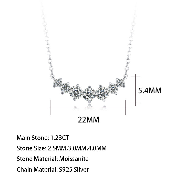 Timeless Beauty: Glamorous Moissanite Pendant in S925 Silver(GZJZ-N12933)