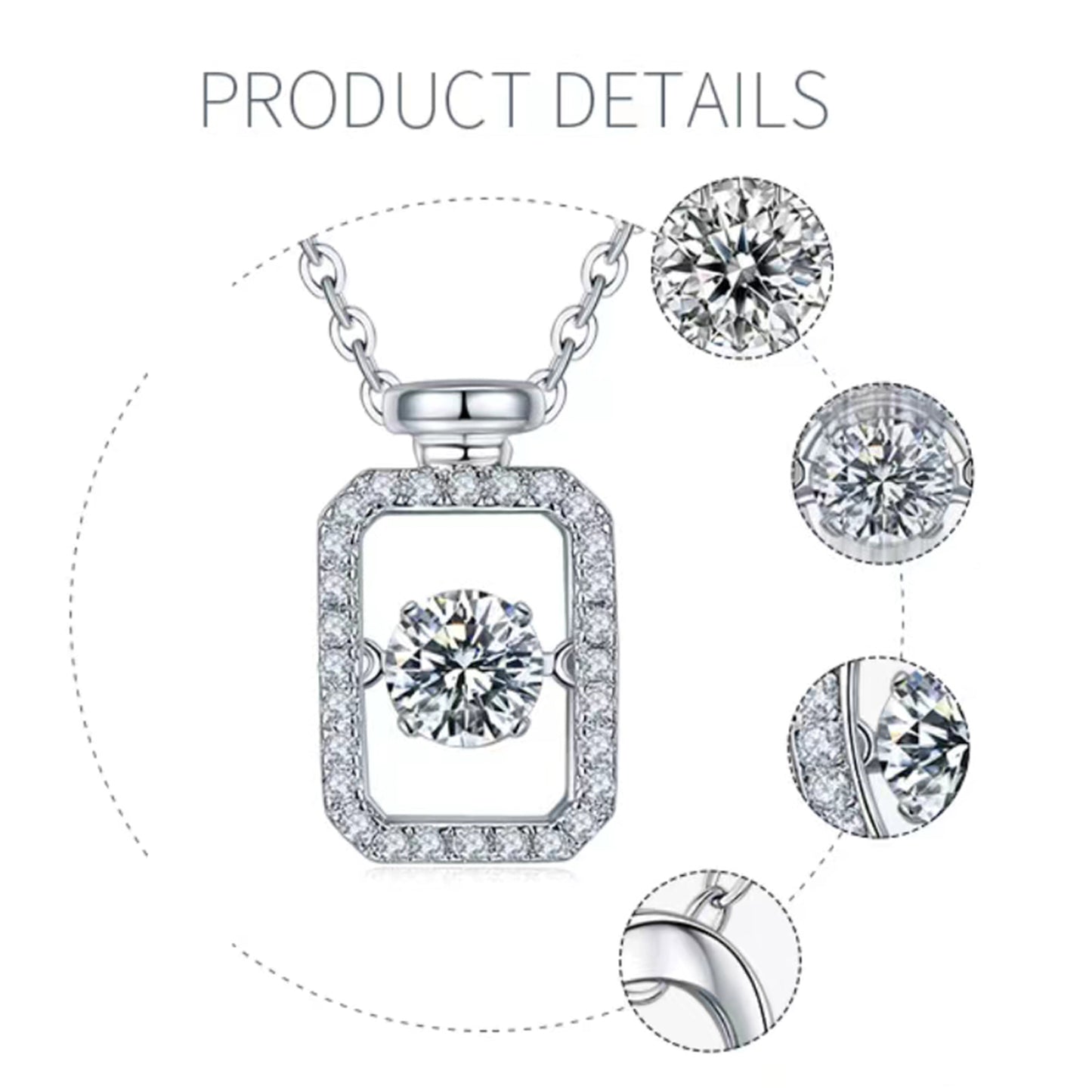 Spin for Sparkle: Eye-catching Moissanite Jewelry(GZMSYP-OLDH)