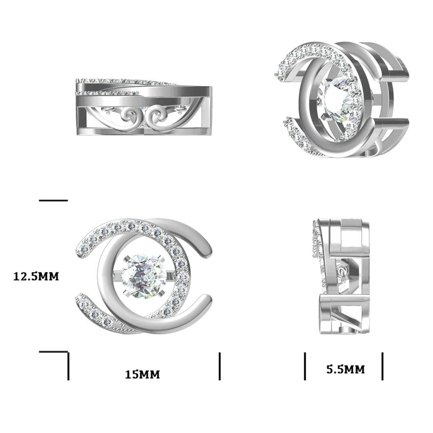 Moissanite Spin: Dynamic Diamond Dance(GZMSYP-OLDP)