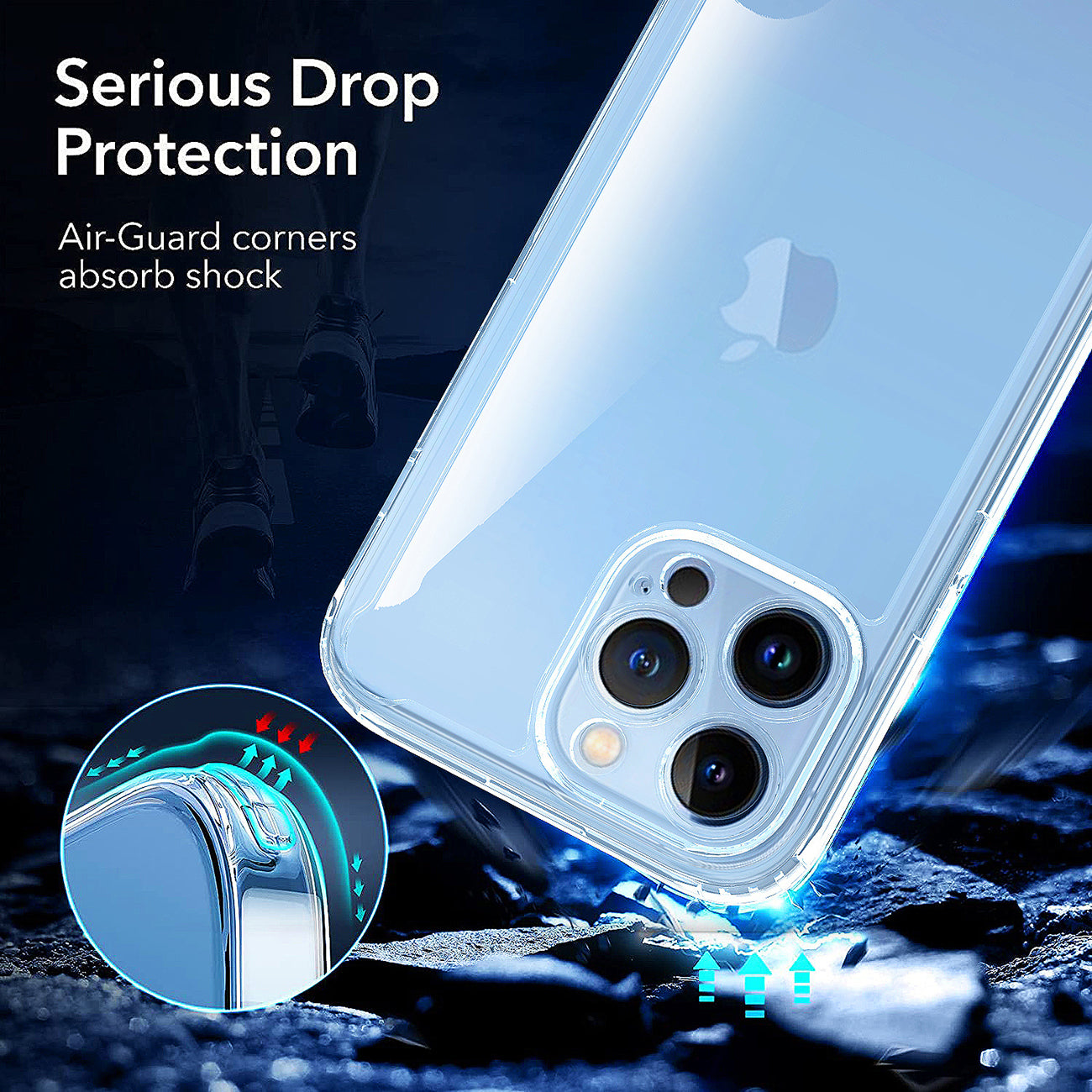 1 Set( Case+Screen Glass+Lens Protector)High Quality 2X Clean PC and TPU Bumper Case In Clear For Apple iPhone 14 Pro+APPLE IPHONE 14 PRO 2.5D Super Durable Glass+Clear Camera Protector for iPhone 14 Pro/14 Pro Max