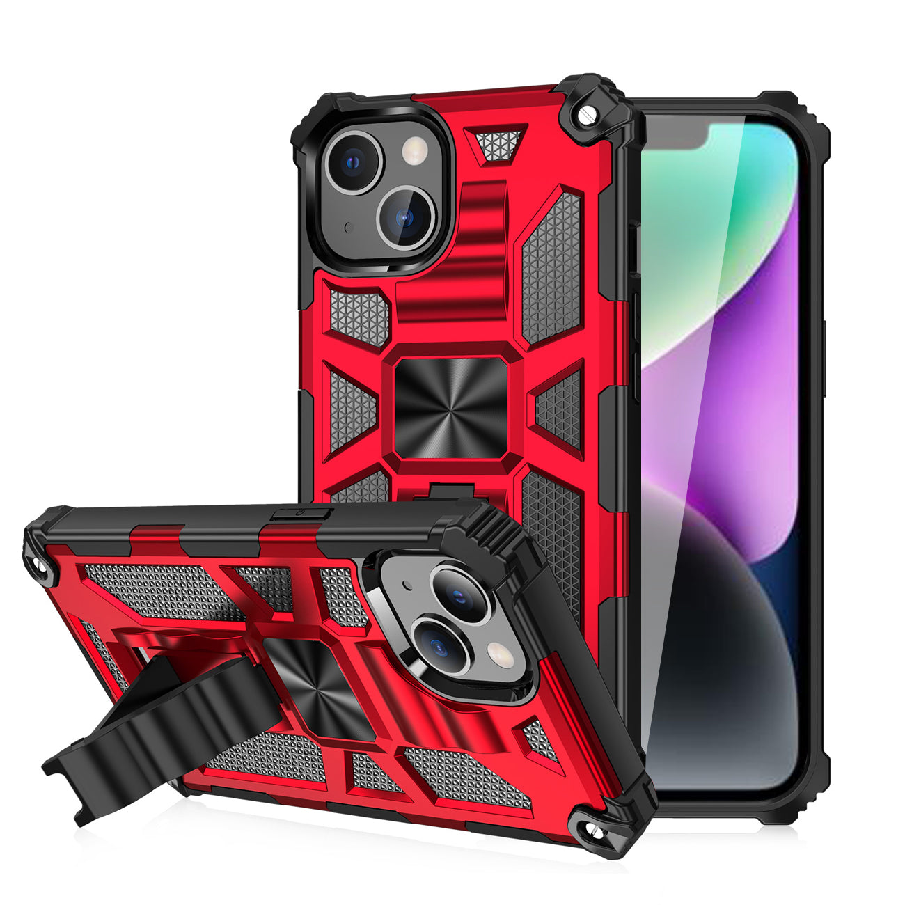 Built-in Kickstand TPU Case with Magnetic Mount for APPLE IPHONE 14