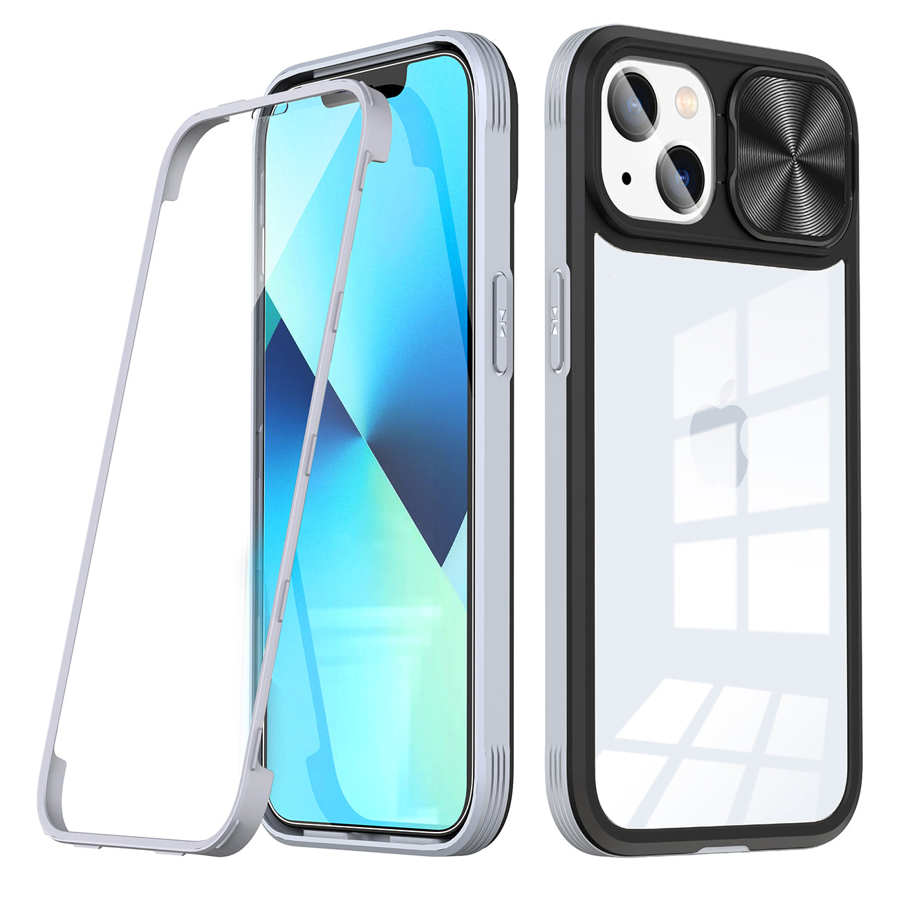 Full Protection With Mobile Phone Protective Film Slide Camera Lens Phone Case For iPhone 14