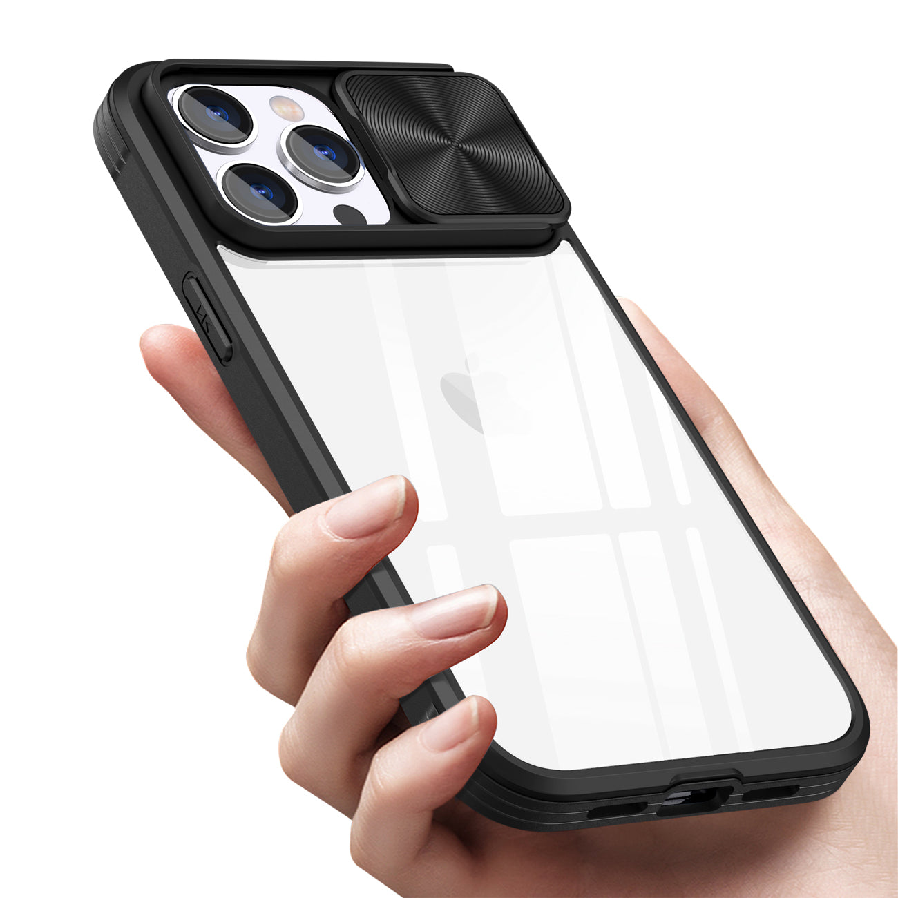 Protective Film Slide Camera Lens Phone Case For iPhone 14 Pro