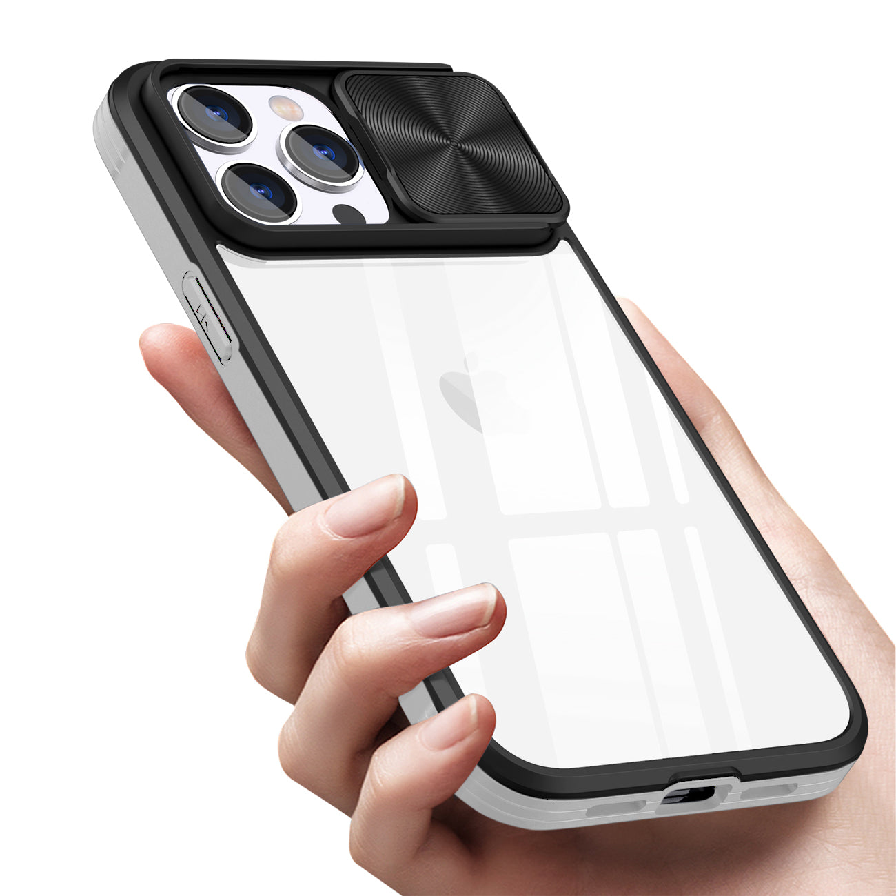 Protective Film Slide Camera Lens Phone Case For iPhone 14 Pro