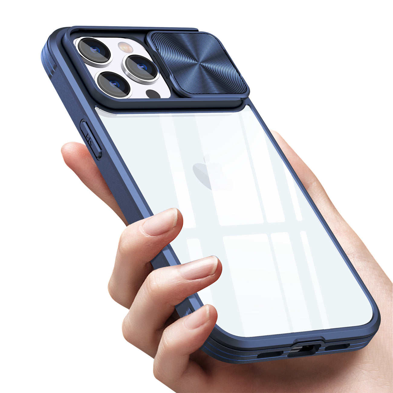 Protective Film Slide Camera Lens Phone Case For iPhone 14 Pro Max