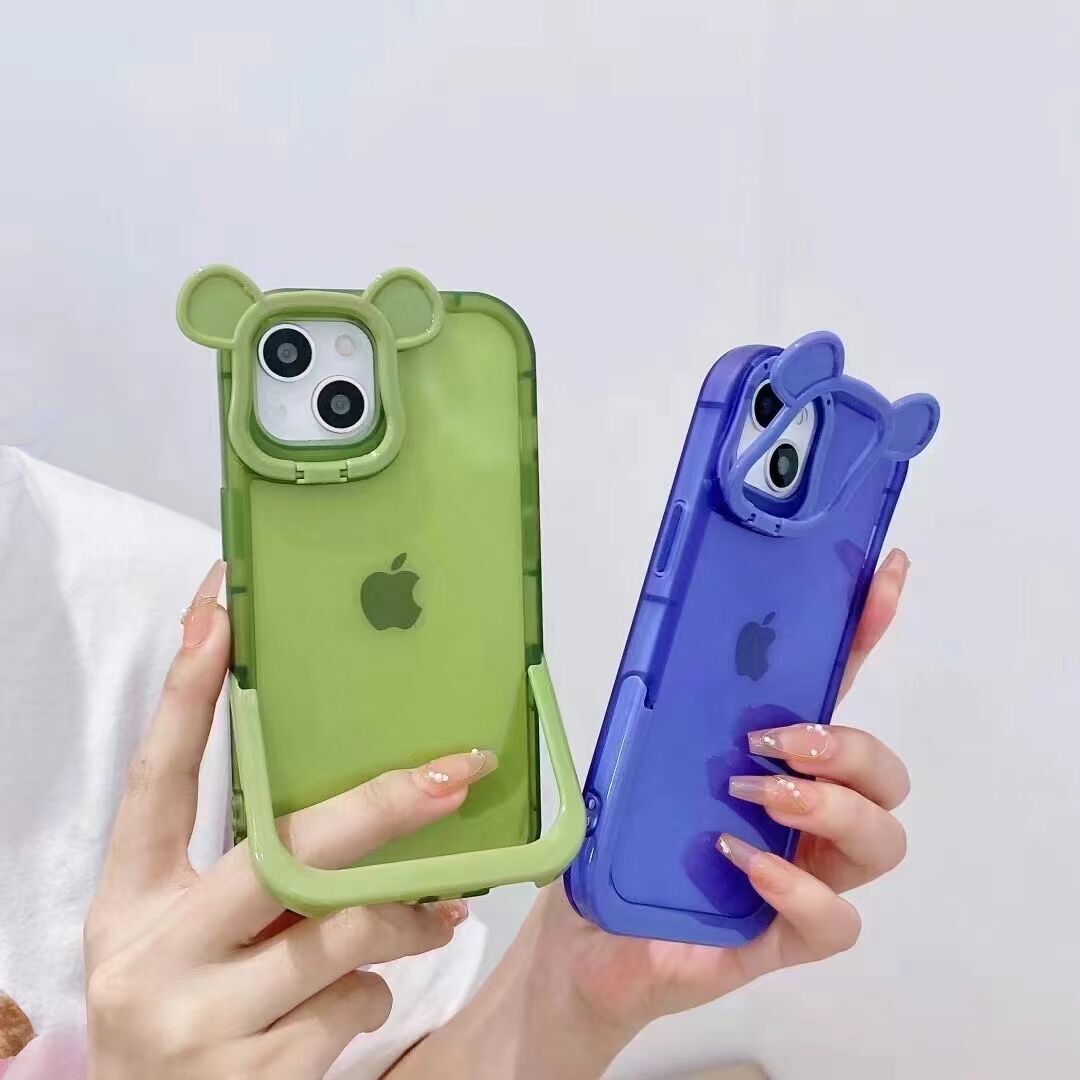 Fashion Design Fully Cover Frame Lens Protector Bracket Shockproof Phone Case For iPhone 14 Pro