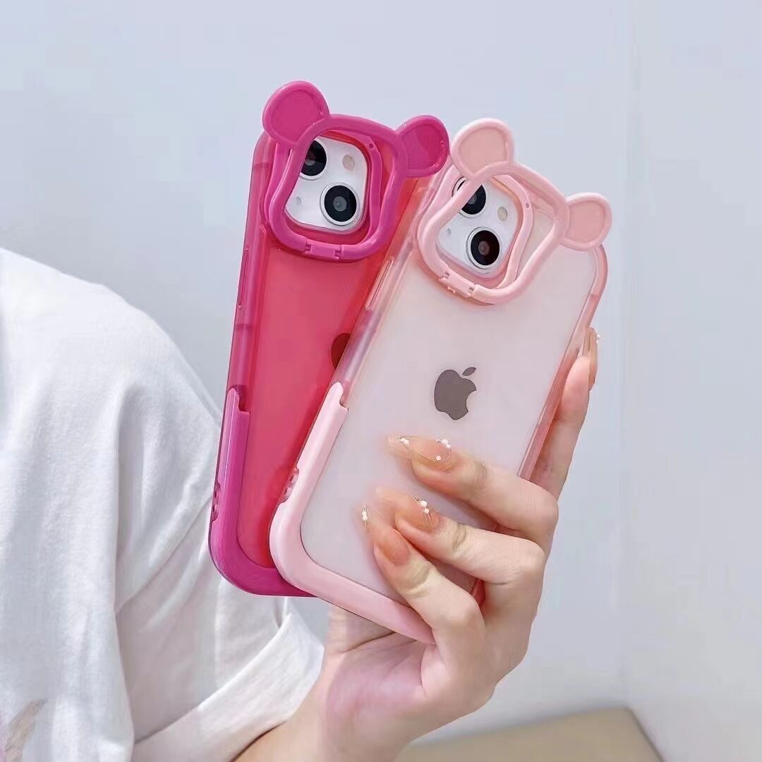 Fashion Design Fully Cover Frame Lens Protector Bracket Shockproof Phone Case For iPhone 14 Pro