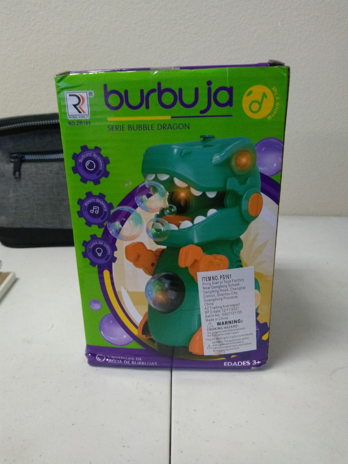 Walking Dinosaur Bubble Machine Toy For Kids