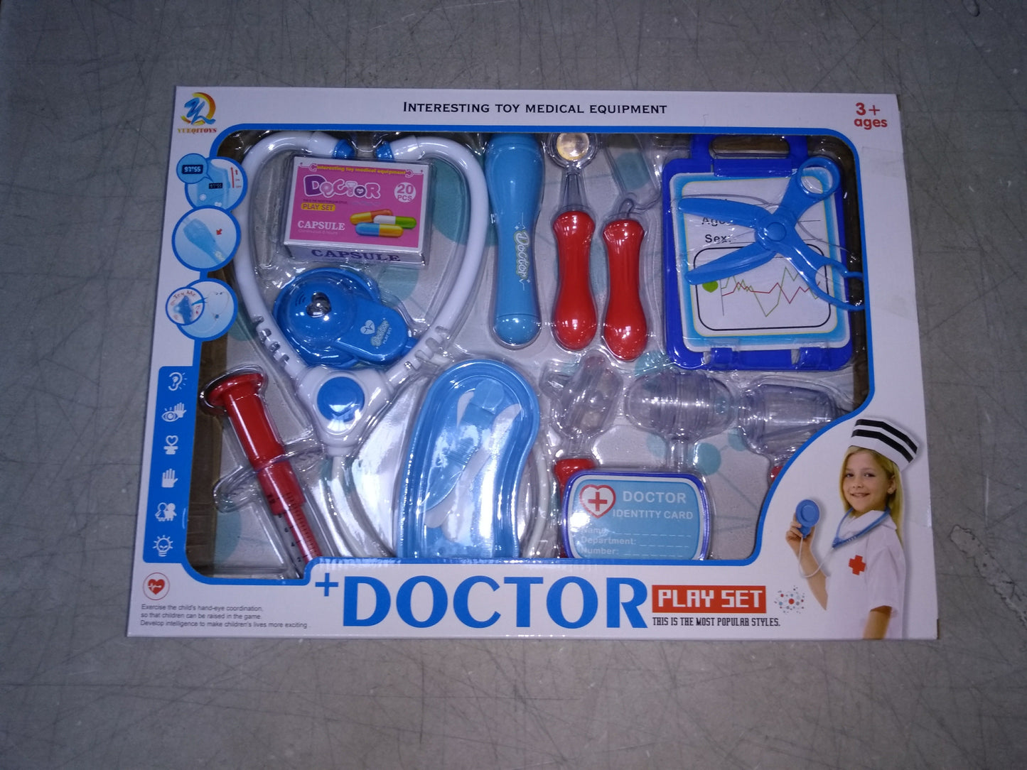 Medical Doctor Hospital Kit Playset