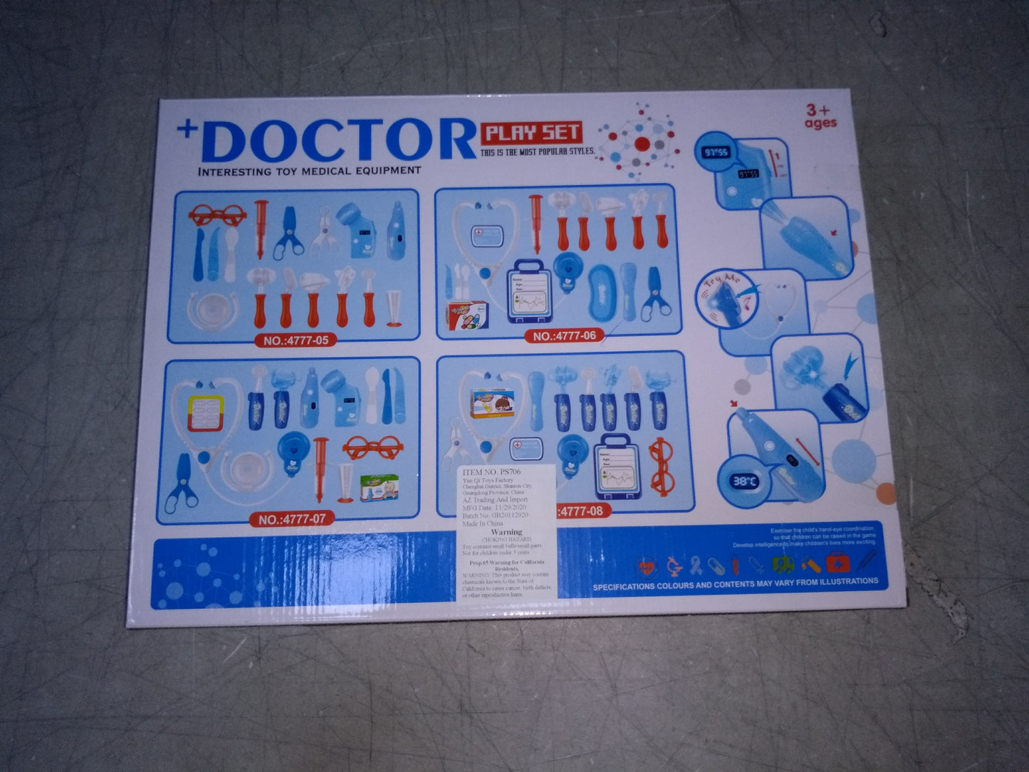 Medical Doctor Hospital Kit Playset