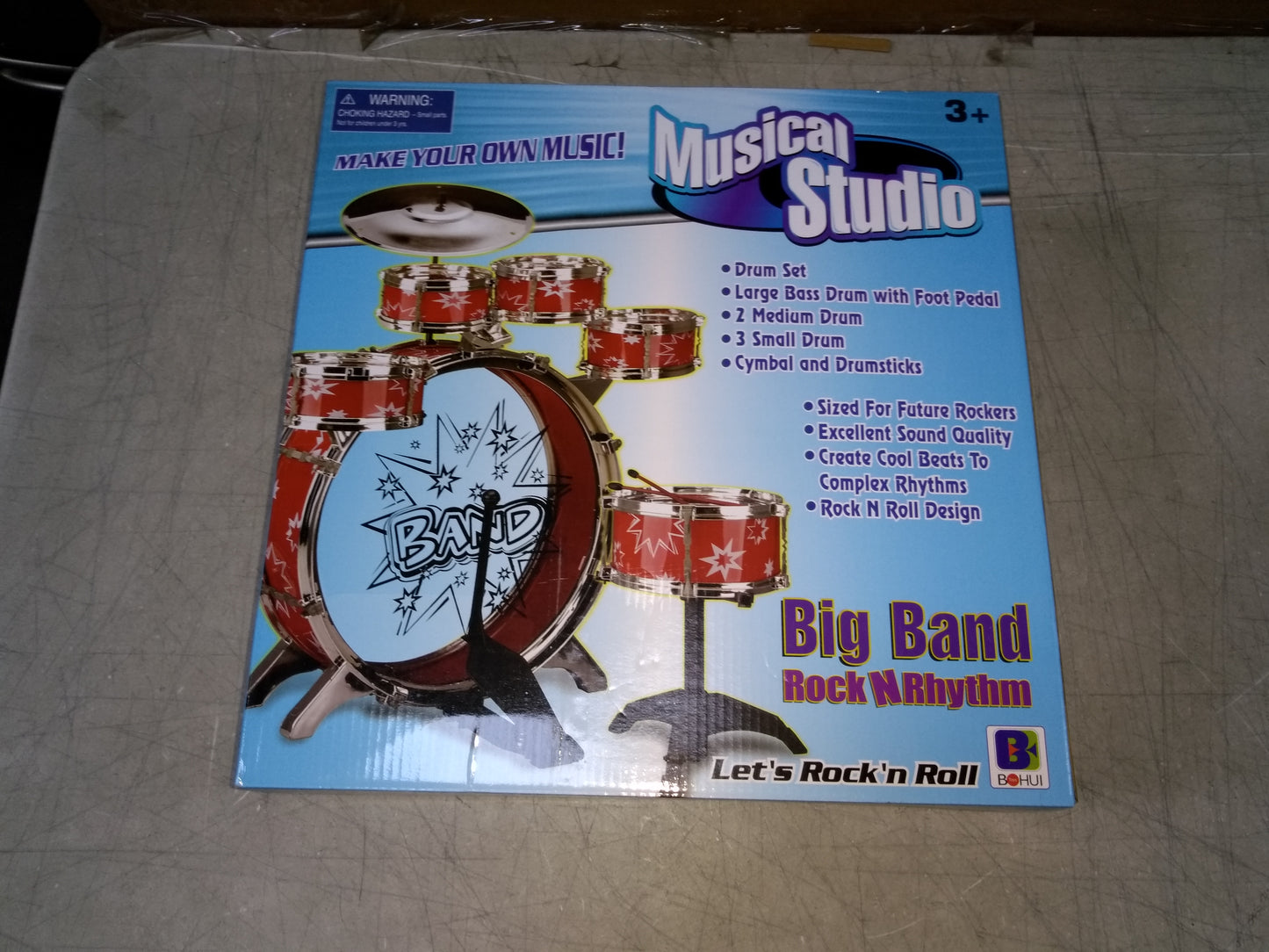 Musical Instrument Drum Playset (Blue)