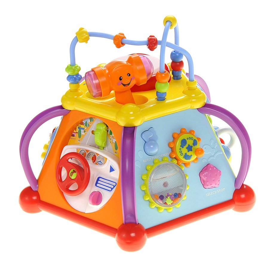 Musical Activity Cube Play Center With Lights