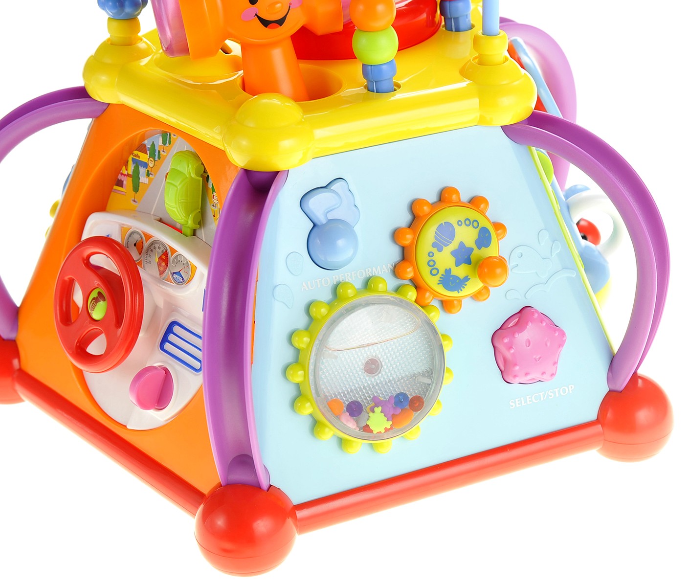 Musical Activity Cube Play Center With Lights