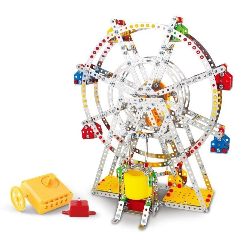 Metal Toy Ferris Wheel Model Building Kit With Lights And Music