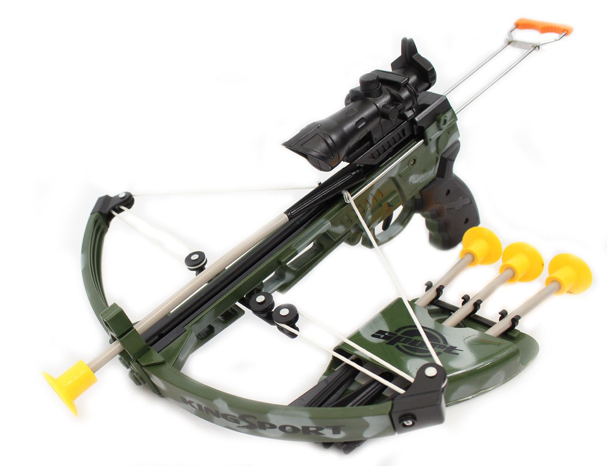 Military Toy Crossbow Set With Scope And Target