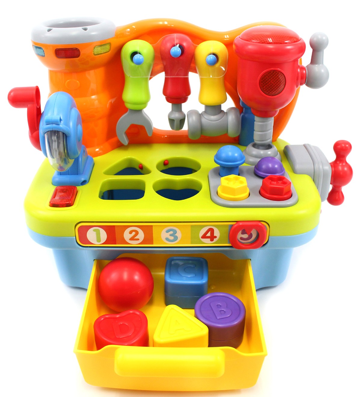 Little Engineer Multifunctional Musical Learning Tool Workbench For Kids