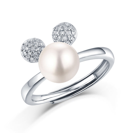 Pearl and S925 Silver Ring - Delicate Simplicity(GZJZ-R10730)