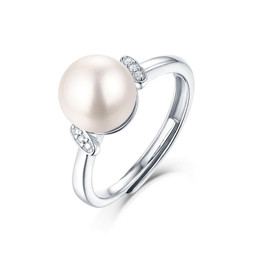 Elegant Pearl Ring in S925 Silver: Your Classic Accessory(GZJZ-R10732)