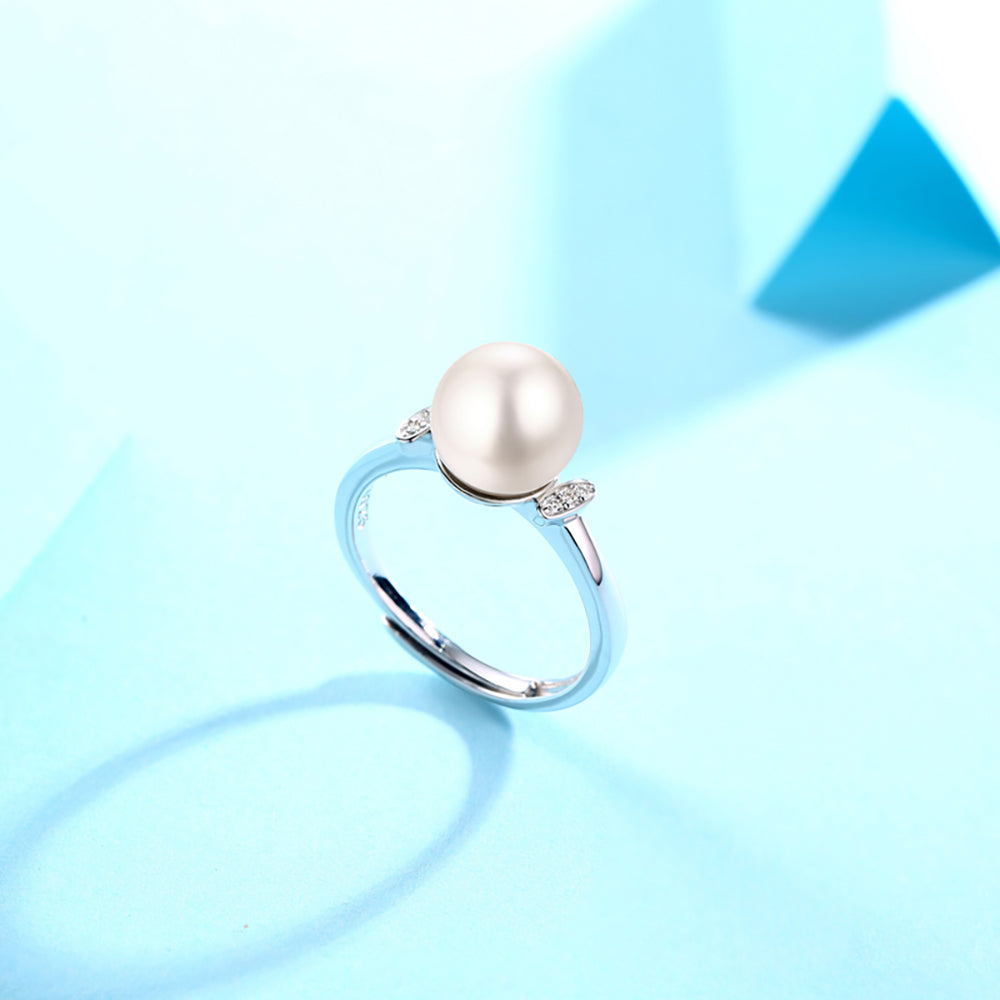 Elegant Pearl Ring in S925 Silver: Your Classic Accessory(GZJZ-R10732)