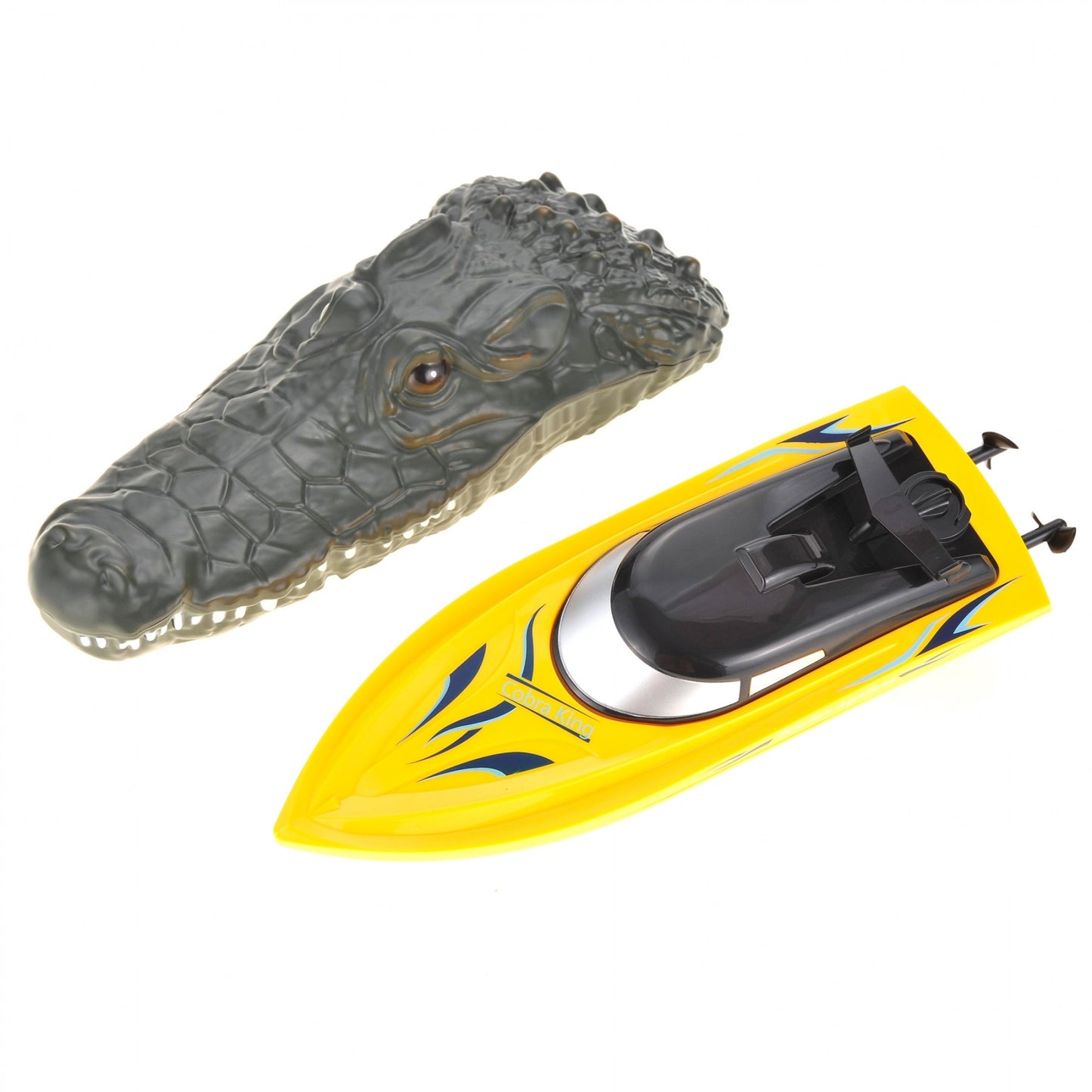 2 In 1 Radio Remote Controlled Crocodile Speedboat