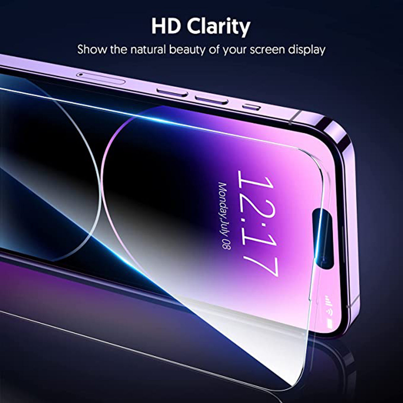 1 Set( Case+Screen Glass+Lens Protector)High Quality 2X Clean PC and TPU Bumper Case In Clear For Apple iPhone 14 Pro+APPLE IPHONE 14 PRO 2.5D Super Durable Glass+Clear Camera Protector for iPhone 14 Pro/14 Pro Max