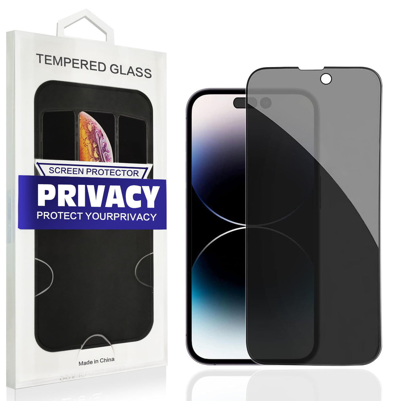 Apple iPhone 15 PRO Privacy Screen Protector In Black