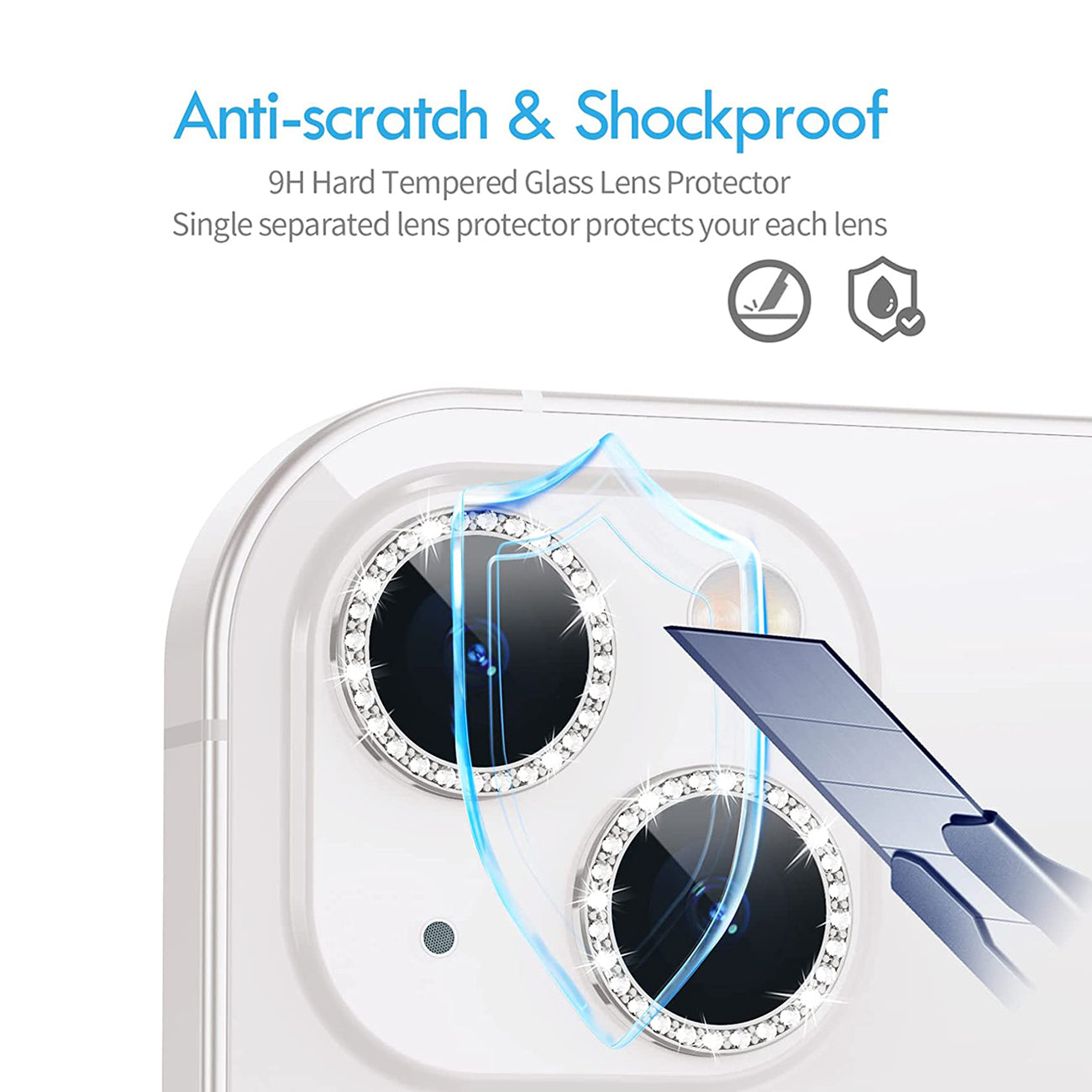 Diamond Camera Lens Protector for iPhone 14 / iPhone 14 Plus