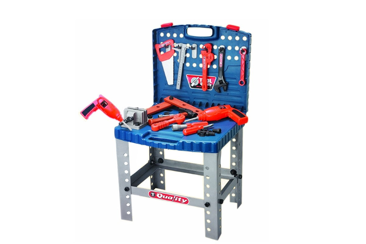 16" Pretend Tool Set Workbench For Kids