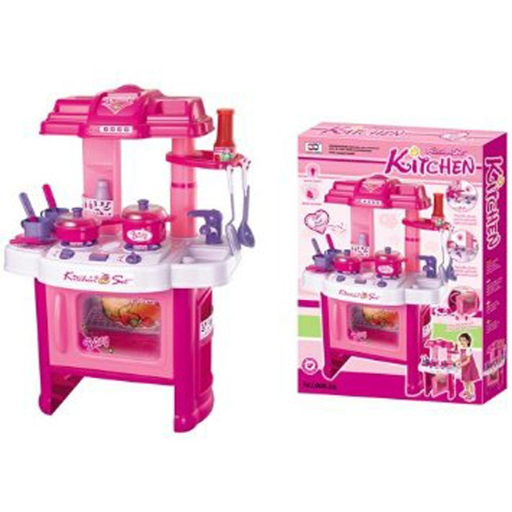 24" Deluxe Beauty Kitchen Appliance Cooking Play Set 24" With Lights & Sound