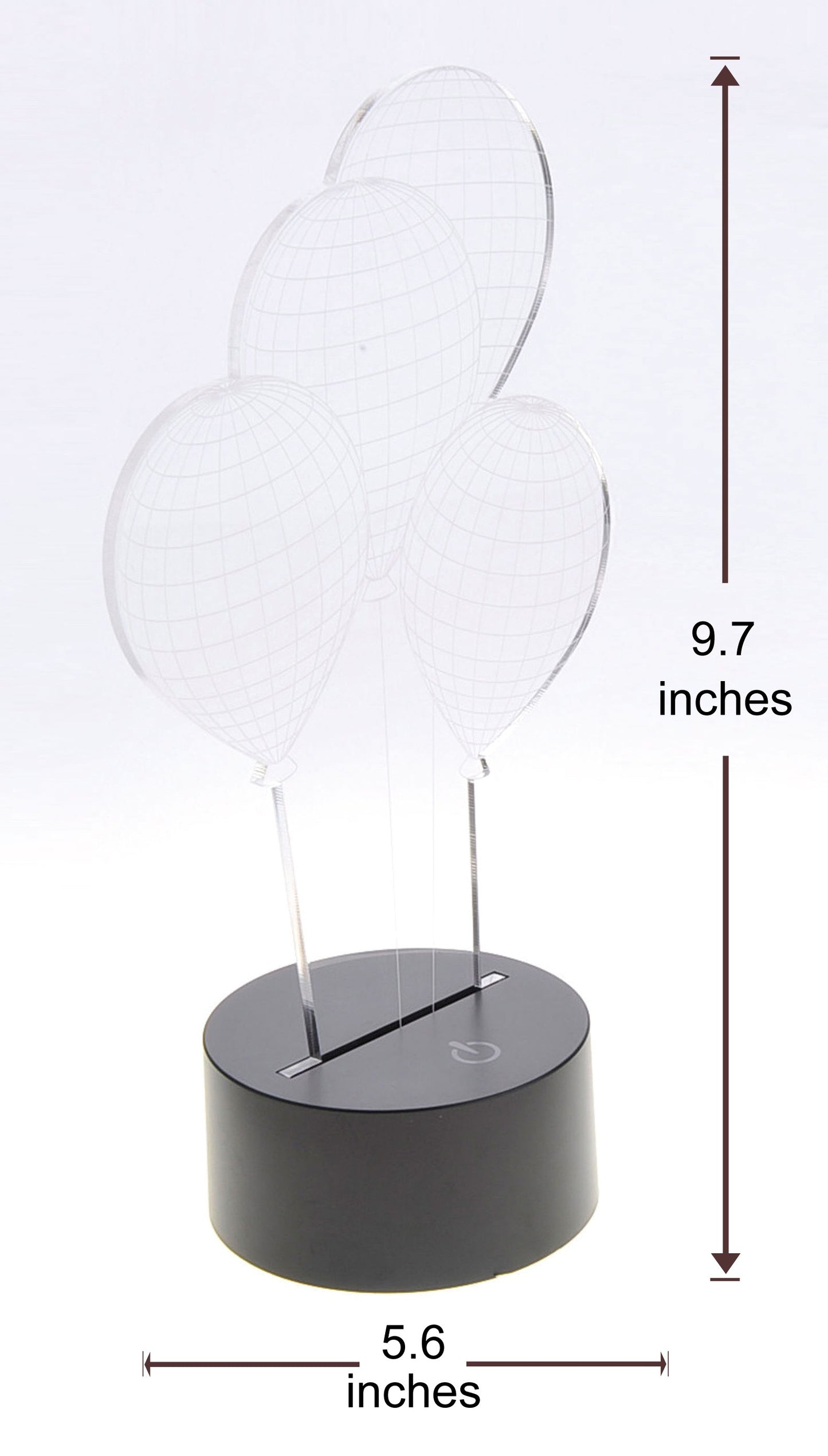 3D Balloons Laser Cut Precision LED Lights