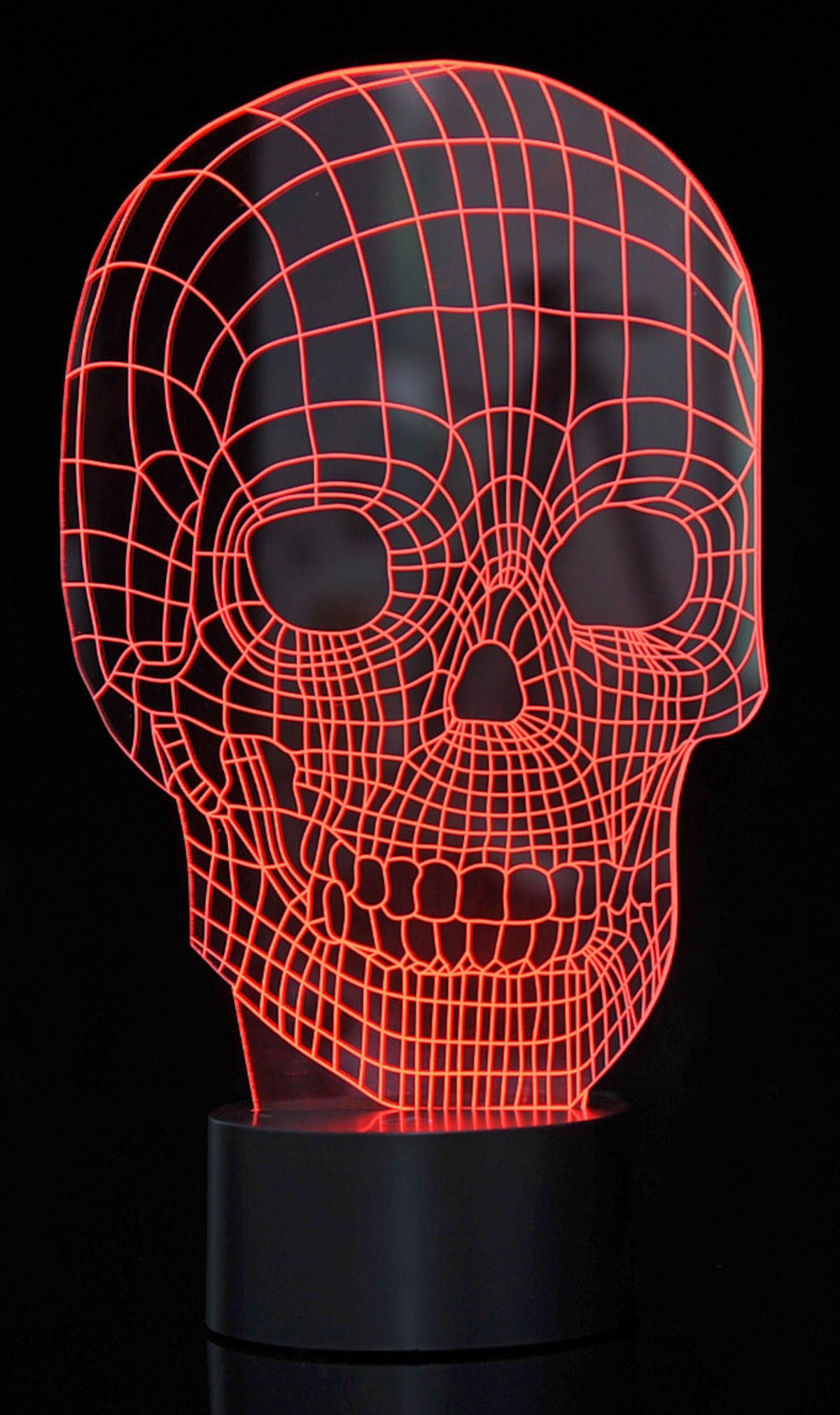 3D Skull Laser Cut Precision LED Lights