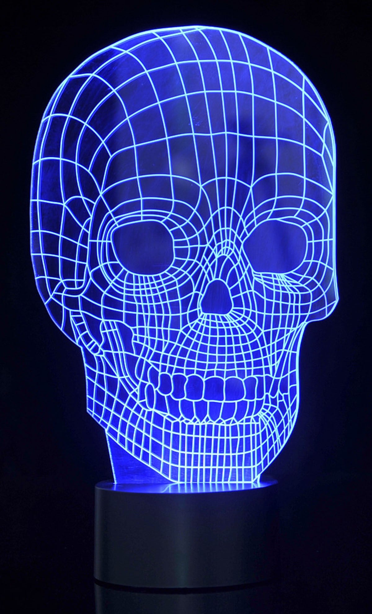 3D Skull Laser Cut Precision LED Lights