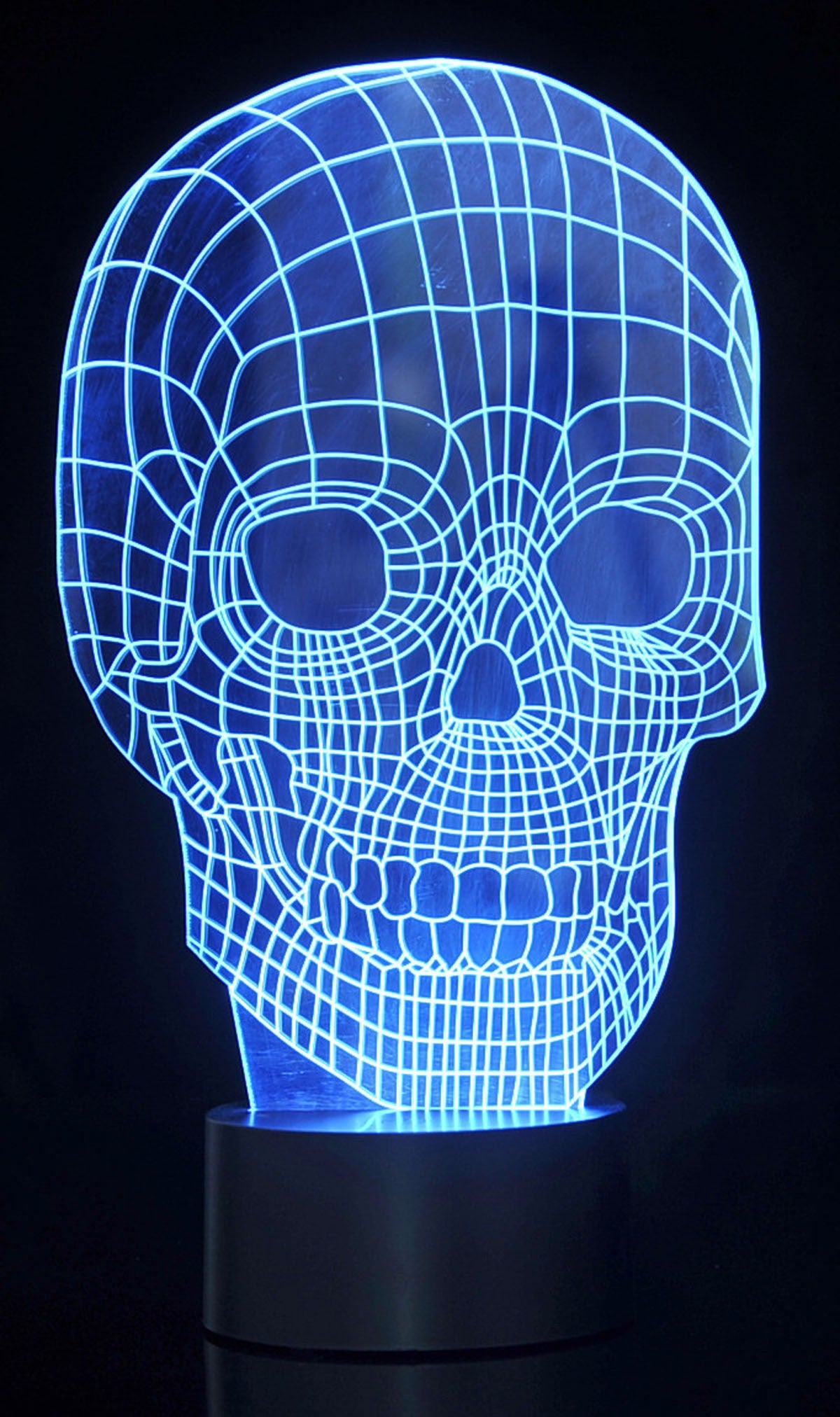 3D Skull Laser Cut Precision LED Lights