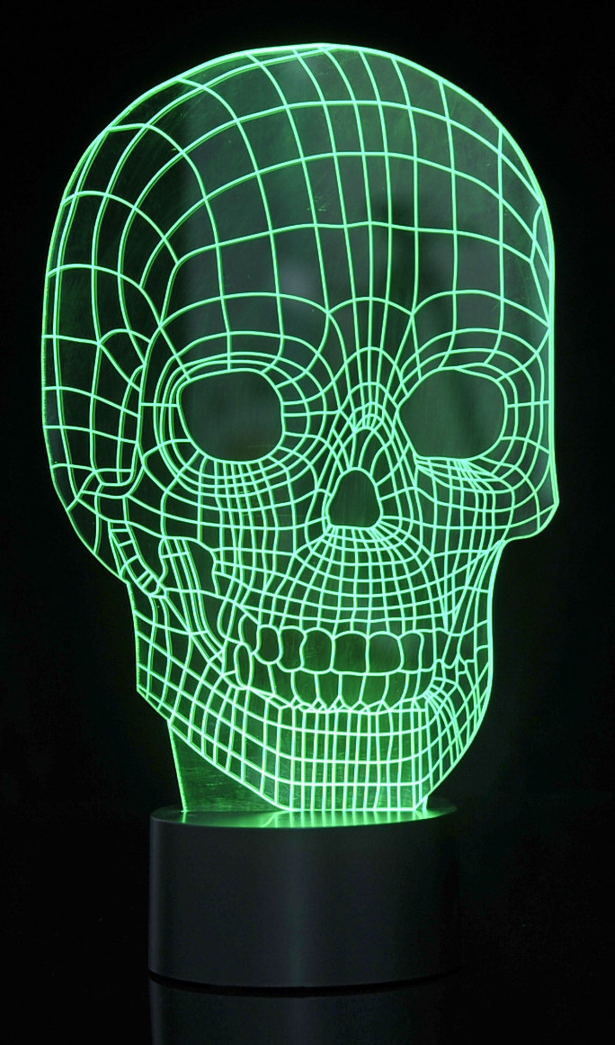 3D Skull Laser Cut Precision LED Lights