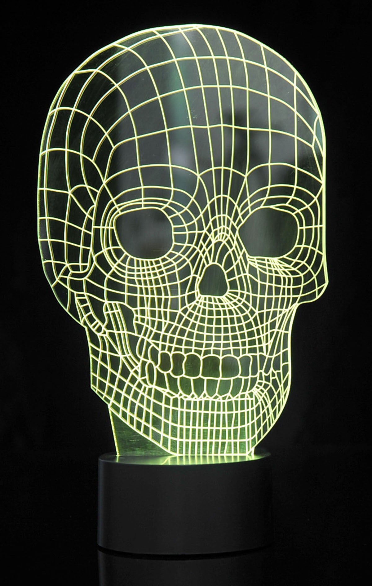 3D Skull Laser Cut Precision LED Lights