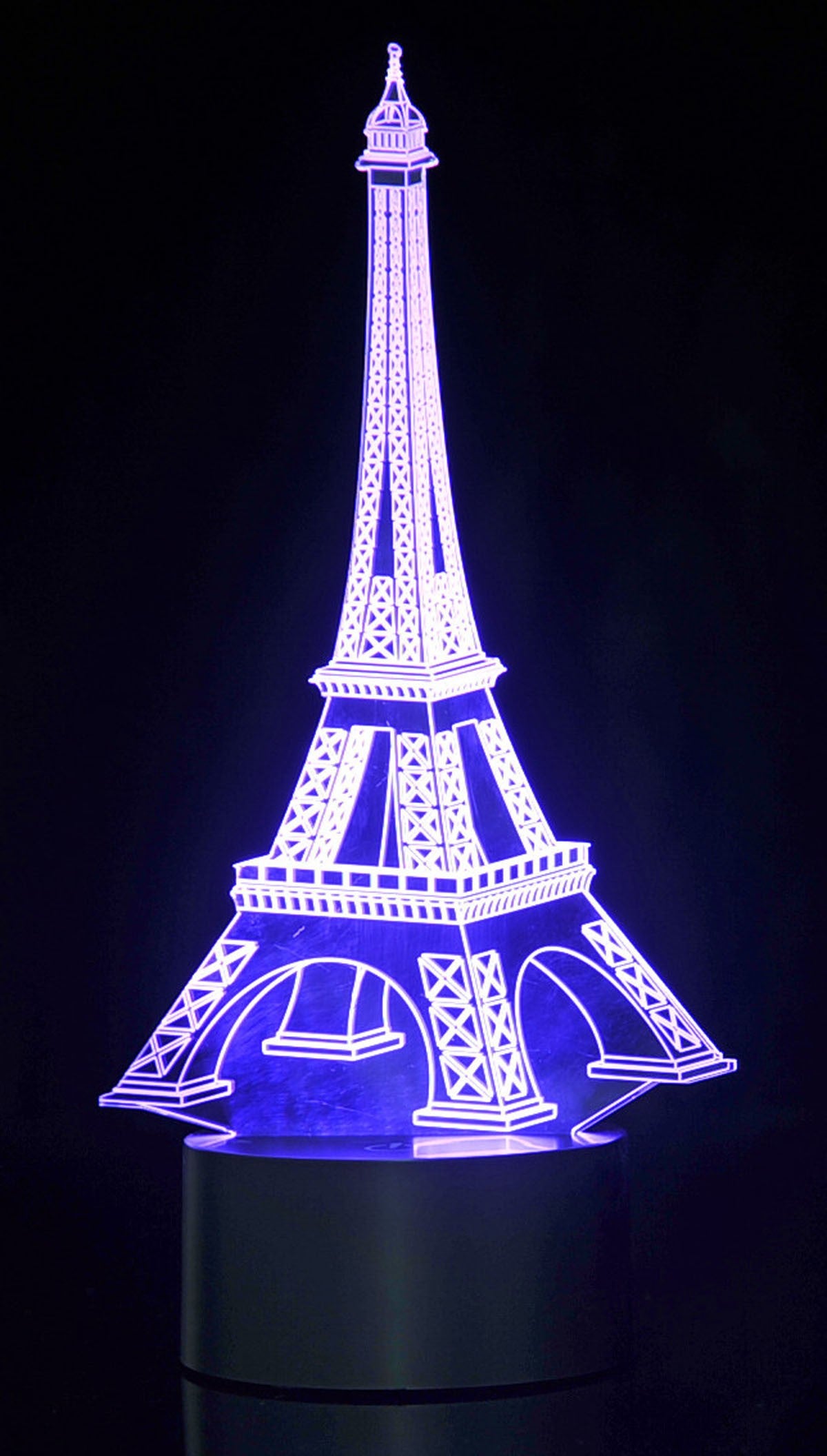 3D Eifel Tower Laser Cut Precision LED Lights