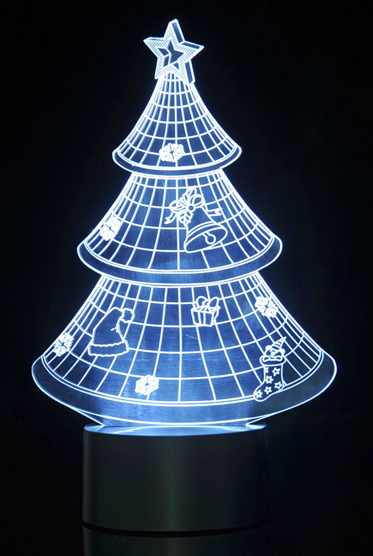 3D Christmas Tree Laser Cut Precision LED Lights