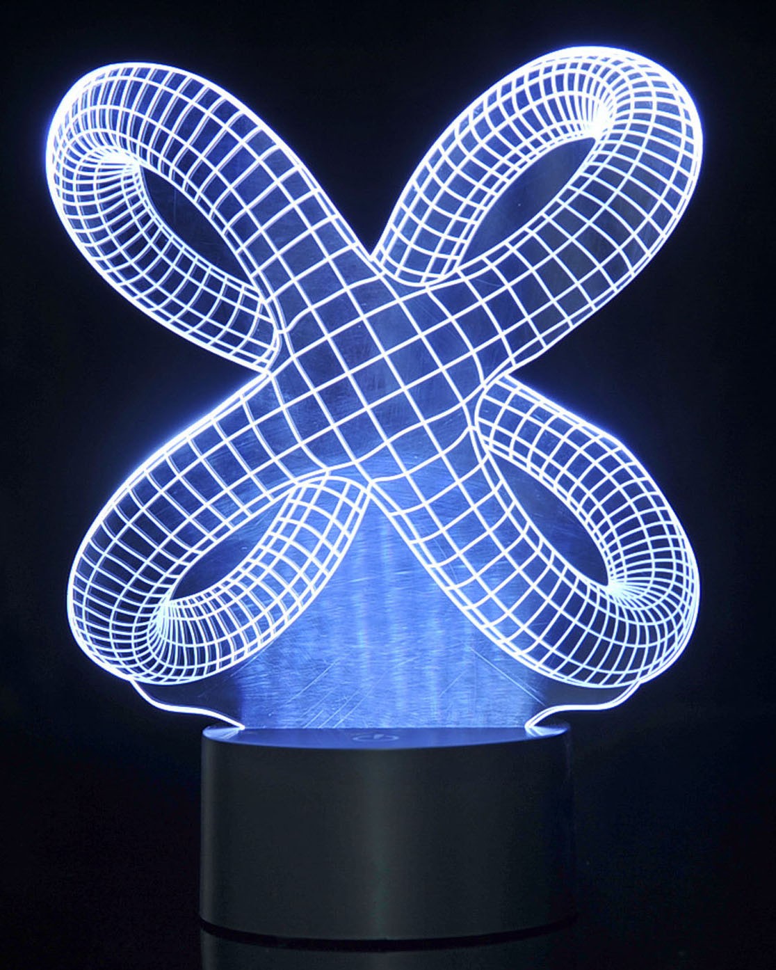 3D Crisscross Rings Laser Cut Precision LED Lights