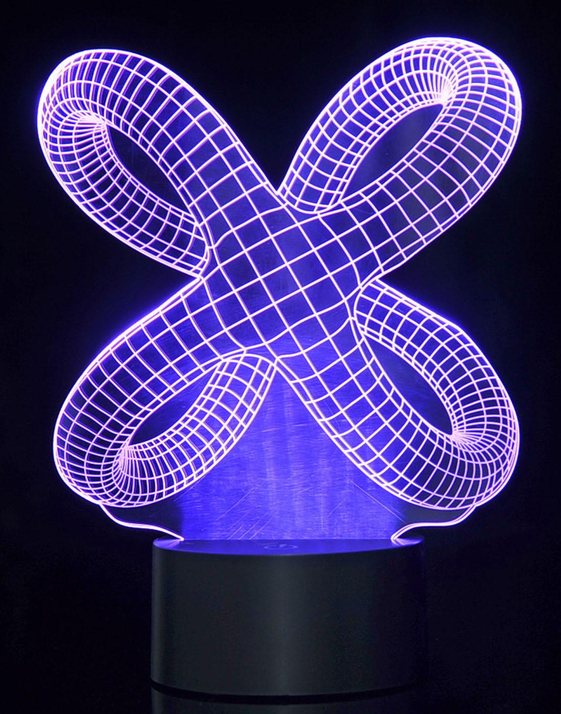 3D Crisscross Rings Laser Cut Precision LED Lights