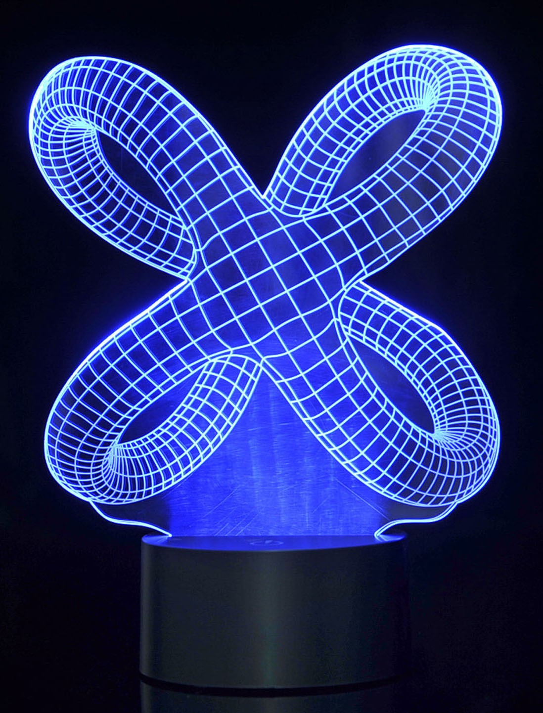 3D Crisscross Rings Laser Cut Precision LED Lights