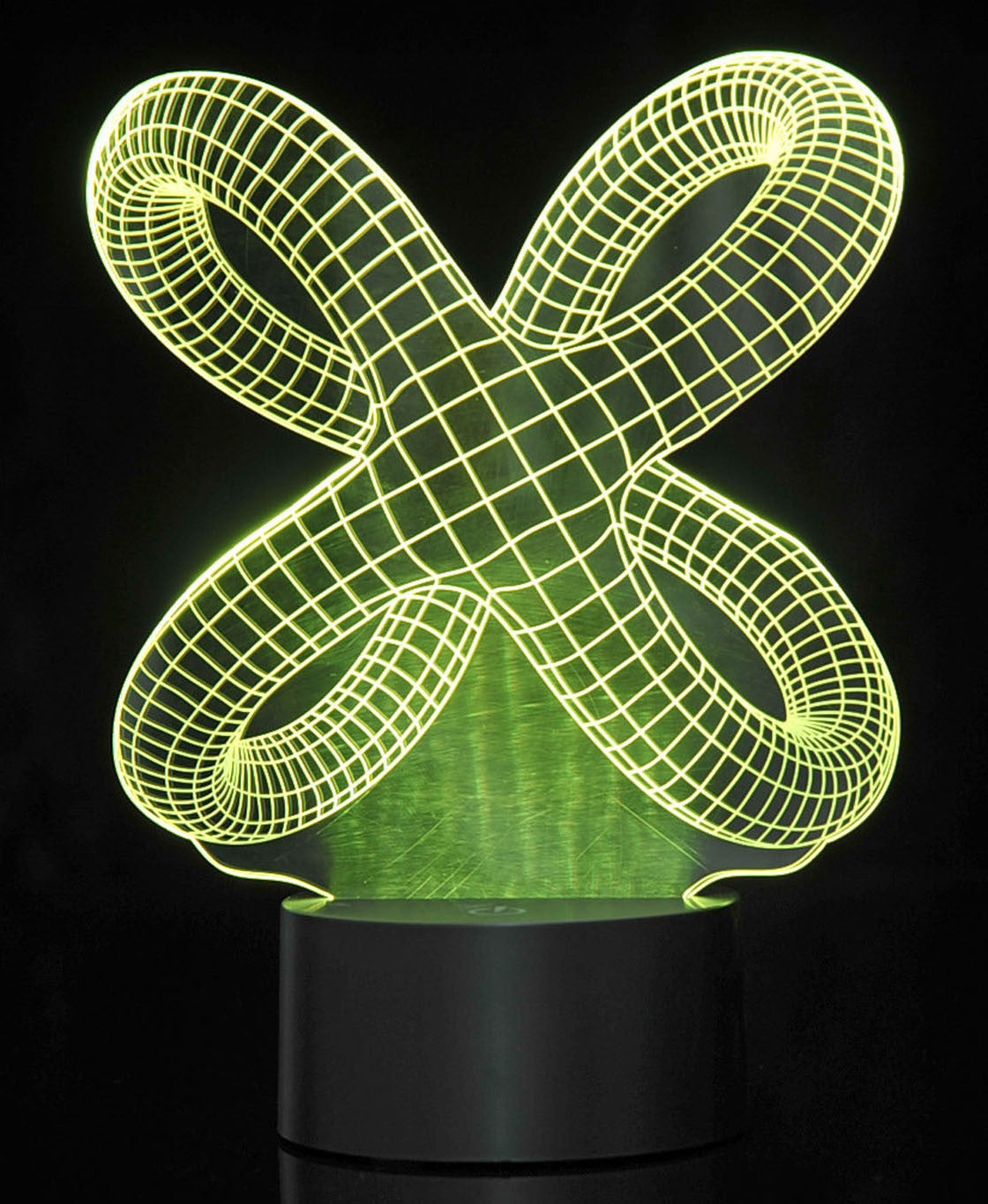 3D Crisscross Rings Laser Cut Precision LED Lights