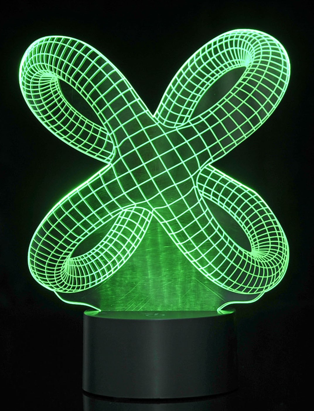 3D Crisscross Rings Laser Cut Precision LED Lights